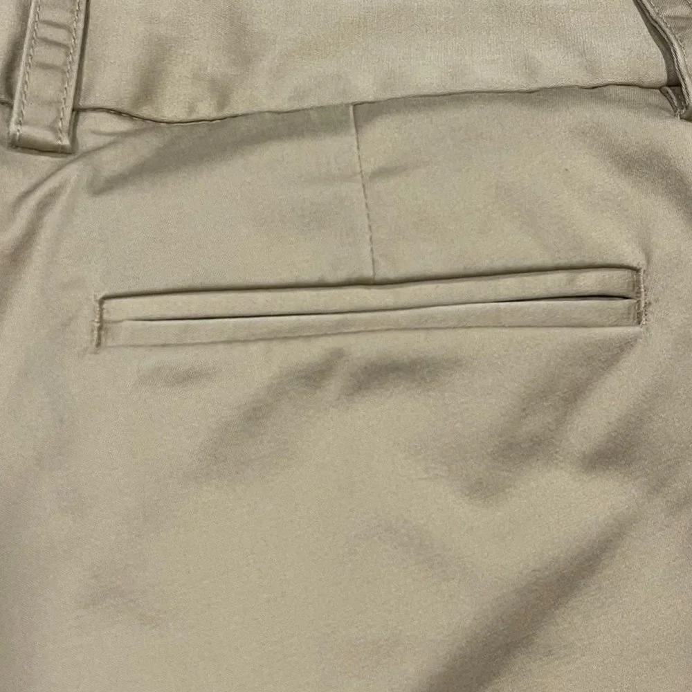 J.Crew Women's City Fit Flare Leg Cuffed Hem Low Rise Khaki Pants, Size‎ 10